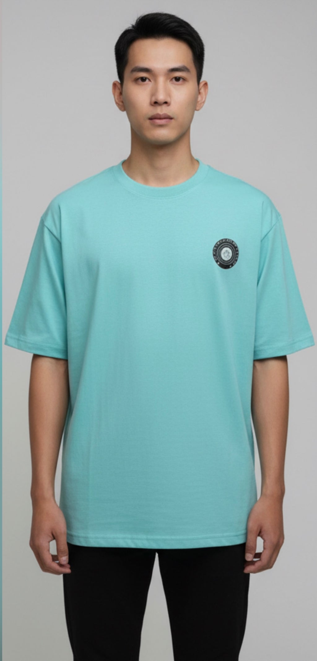 I Am The Plot Twist” Oversized Tee – Aqua  Unisex