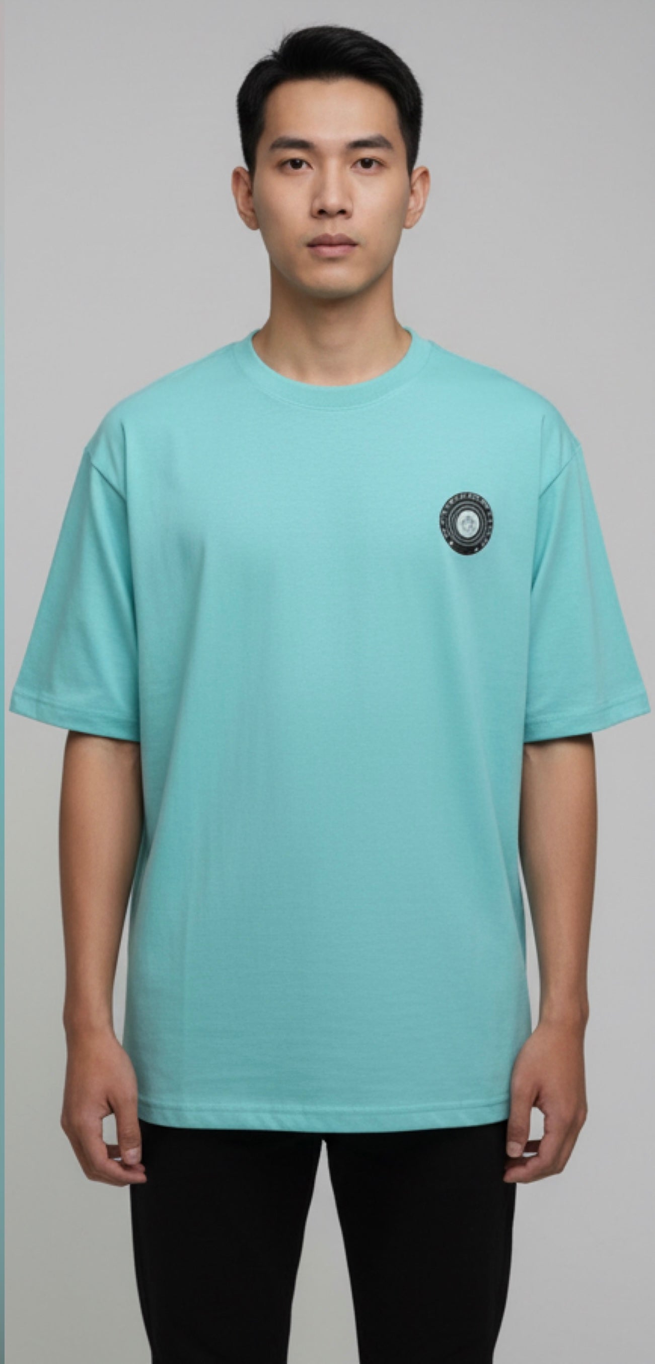 I Am The Plot Twist” Oversized Tee – Aqua  Unisex